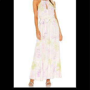 Sailor Emmeline halter Dress with ribbon tie. lilac pink yellow, never worn, Med